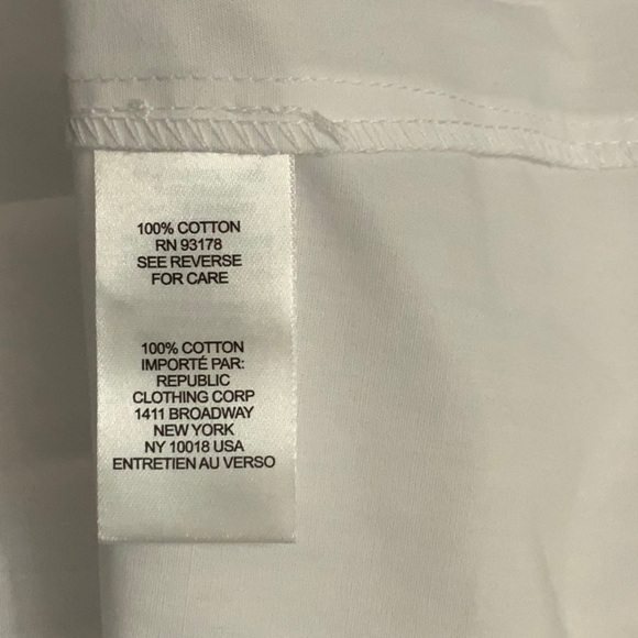 ELIE TAHARI white buttoned down shirt with long sleeves and collar. Size SP - Picture 4 of 4